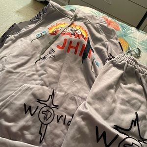 Graphic sweatsuit